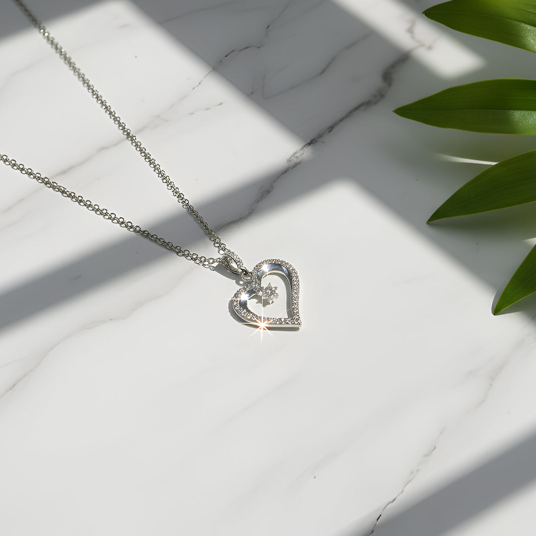 Sterling Silver Heart Pendant with Chain