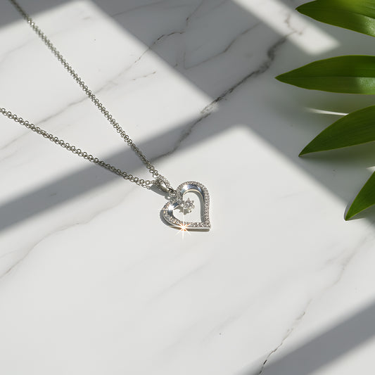Sterling Silver Heart Pendant with Chain